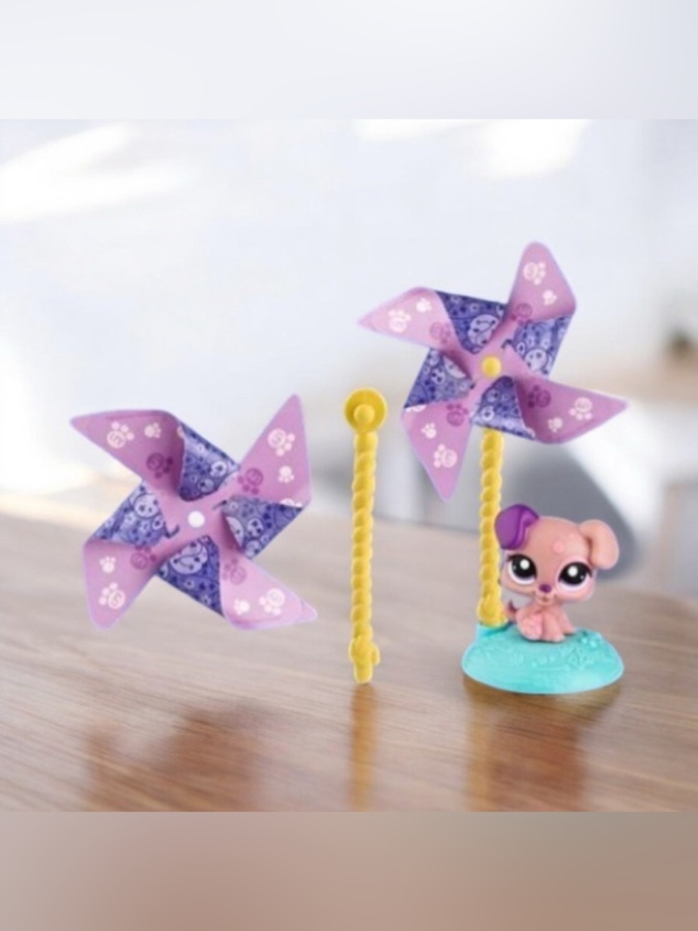 NEW IN BAG McDonald's Happy Meal Littlest Pet Shop Puppy Pinwheel Toy 1